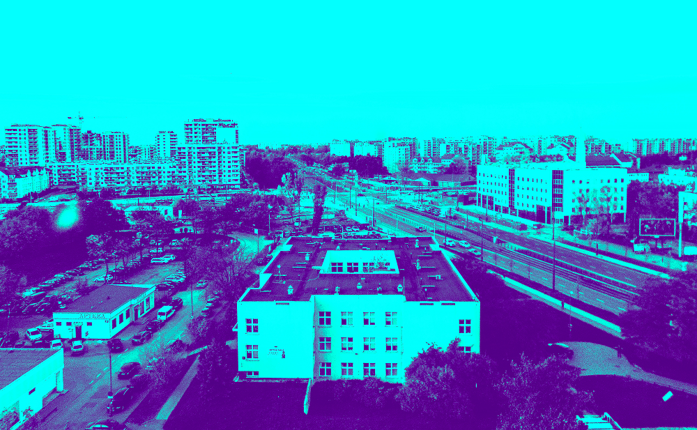 Warszawa, Bemowo, Jelonki – fotografia. „Życie na przedmieściach” (mapa, obraz, kadr) –
